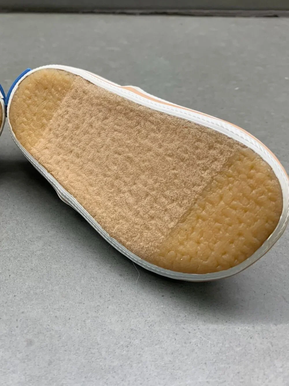Keds Champion Glitter Crib Shoes Rose Gold Pink Satin Ribbon Size 2M Baby
